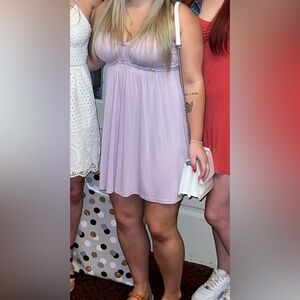 Blue Blush Light Purple Mini Dress